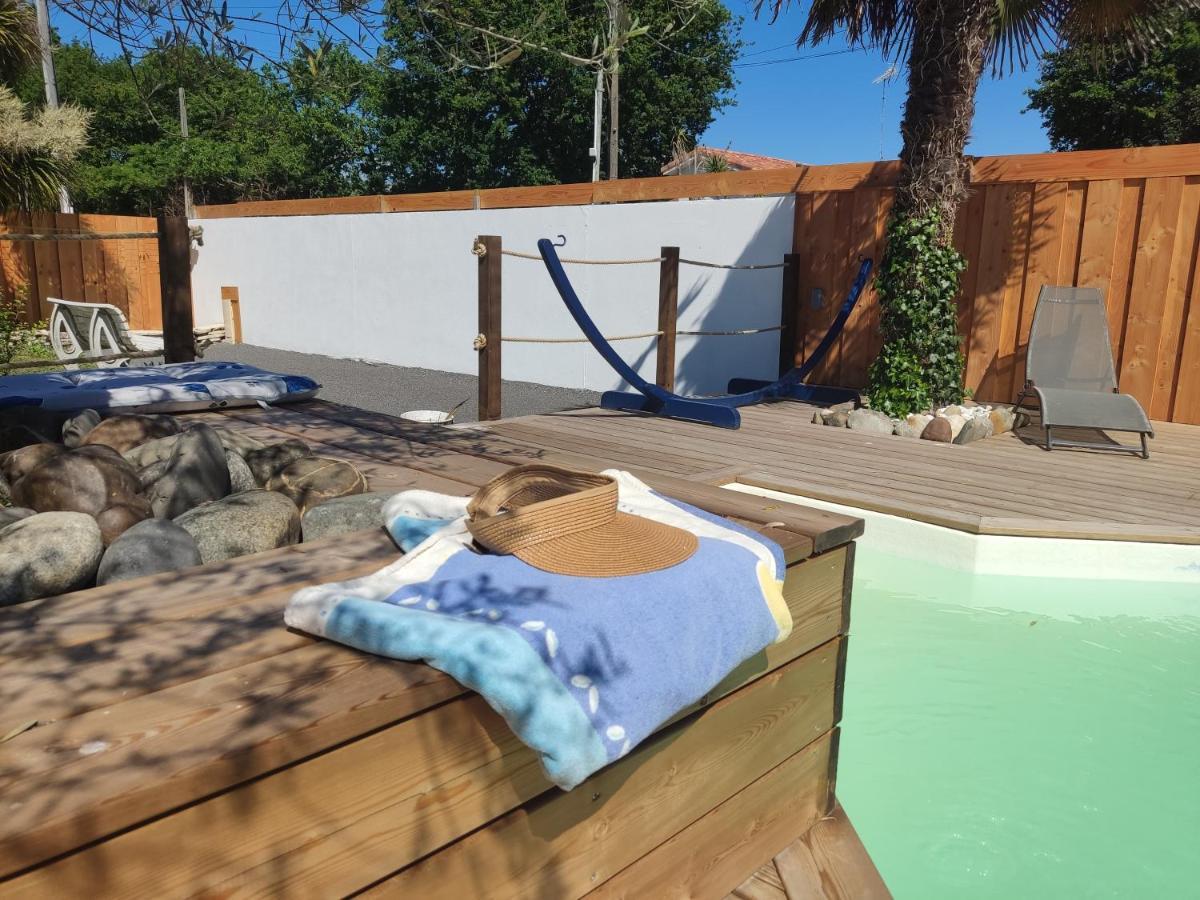 Cottage La Dune Avec Piscine Les Cigales Du Bassin A Gujan-Mestras Kültér fotó
